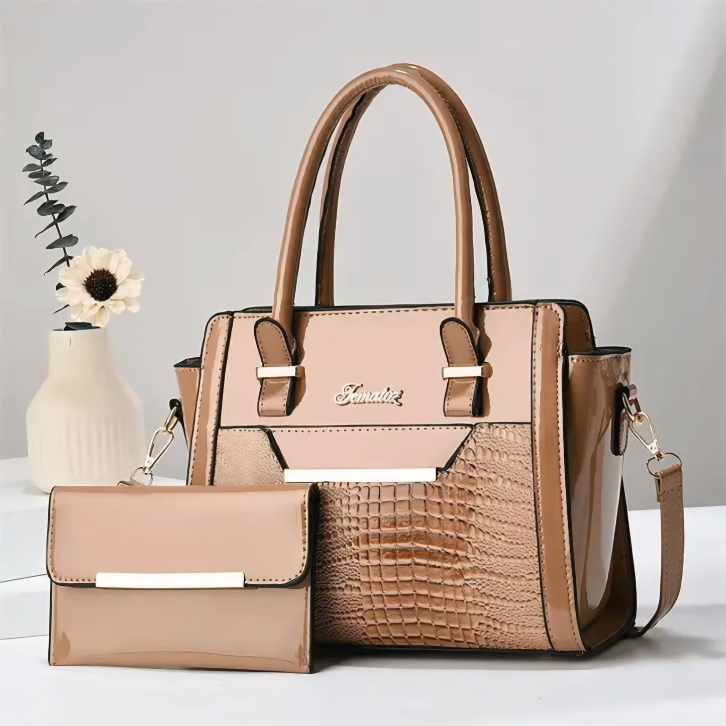 Luxevibe™ New Wholesale Luxury PU Leather Quilted Shoulder Bag for Women – Large Capacity, Waterproof Fashion Handbag