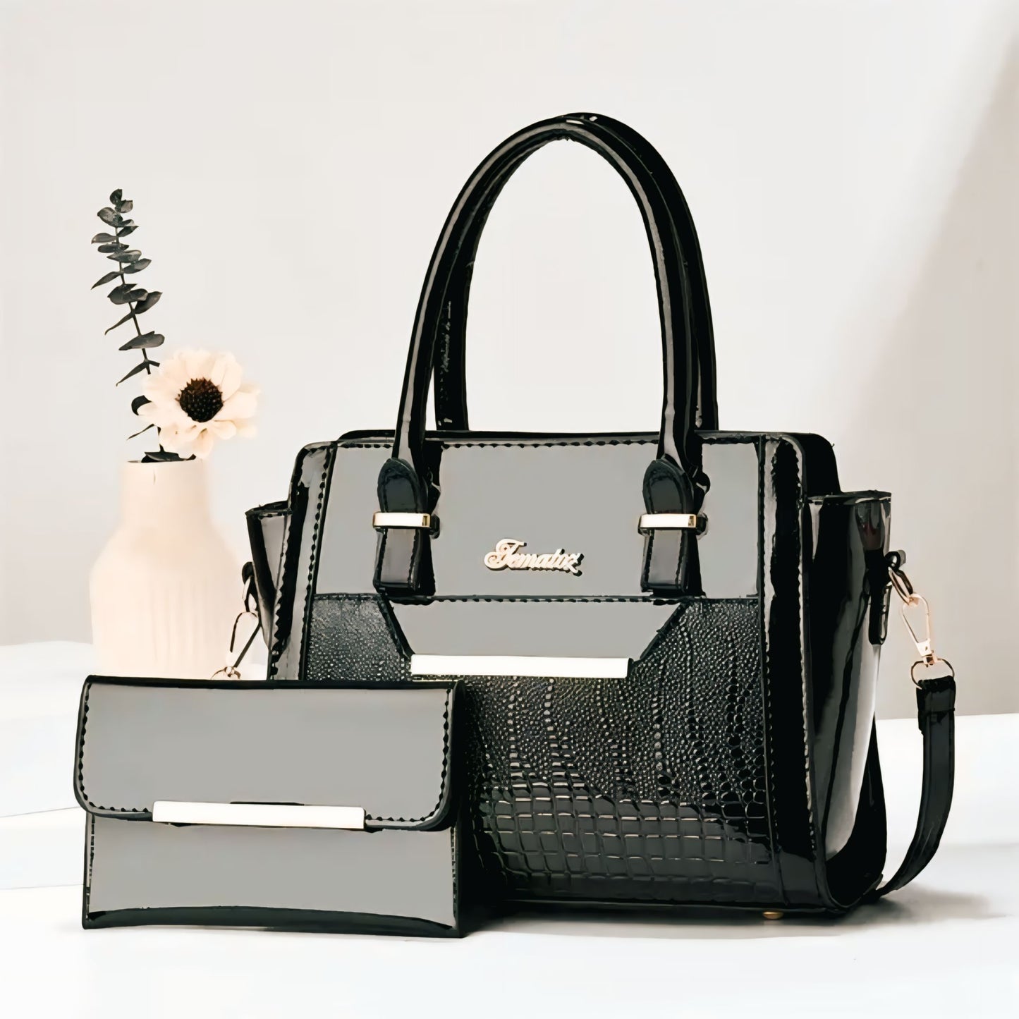 Luxevibe™ New Wholesale Luxury PU Leather Quilted Shoulder Bag for Women – Large Capacity, Waterproof Fashion Handbag