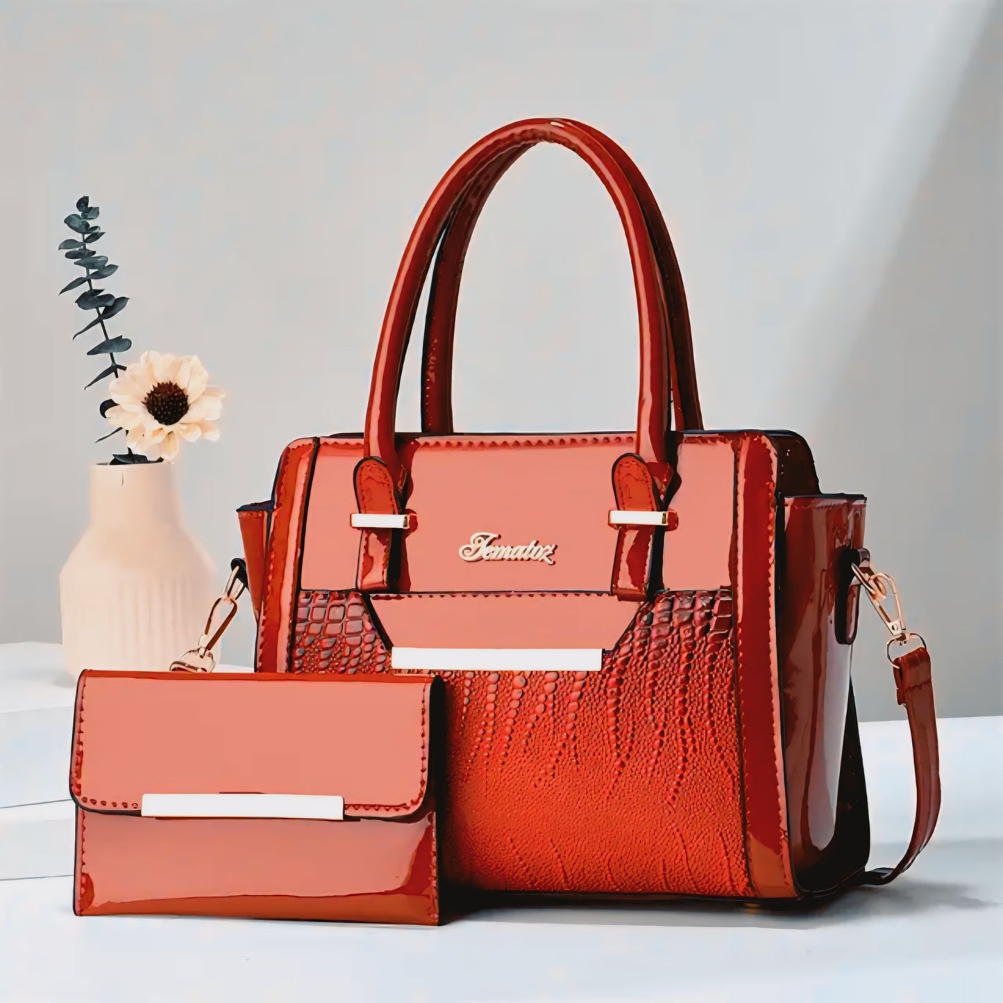 Luxevibe™ New Wholesale Luxury PU Leather Quilted Shoulder Bag for Women – Large Capacity, Waterproof Fashion Handbag